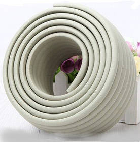 Стрічка на кути меблів - ребриста. Сіра  (00076)