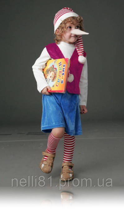 Карнавальный костюм Буратино с гетрами, Пиноккио - фото 1 - id-p886839