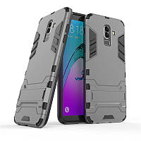 Чохол для Samsung J810 / J8 2018 Hybrid Armored Case темно-сірий