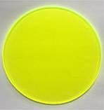 Пластина Друфософт 3 мм, 42483-4, кругла жовта неонова, фото 2