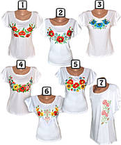 Вишиванка жіноча біла/молочна, віскоза