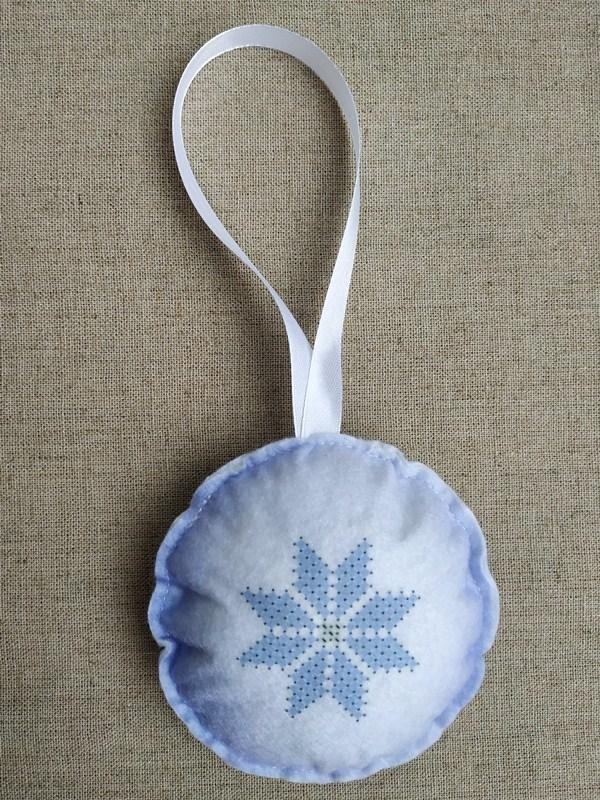 ШНФ-008. Пошита новорічна іграшка для вишивки бісером, фото 1