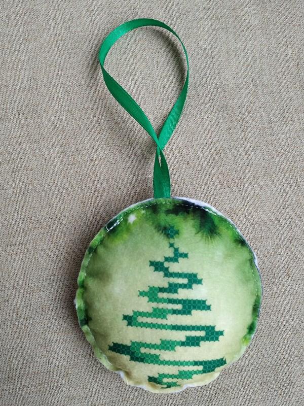 ШНФ-012. Пошита новорічна іграшка для вишивки бісером, фото 1