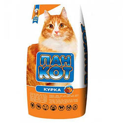 Пан-Кіт КУРКА Сухий корм для дорослих кішок 10 кг.