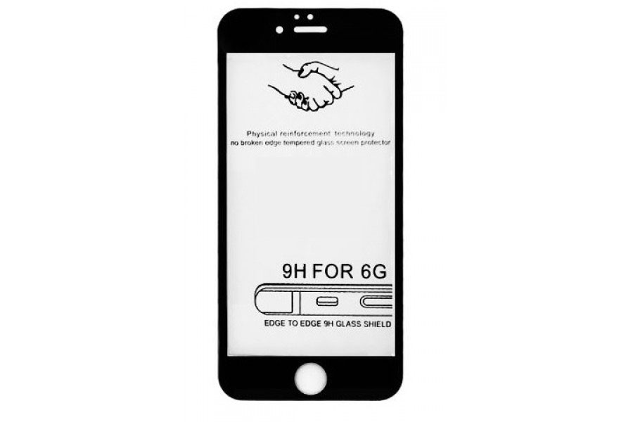 Full Glue защитное стекло для iPhone 6 Plus - Black - фото 2 - id-p817377170