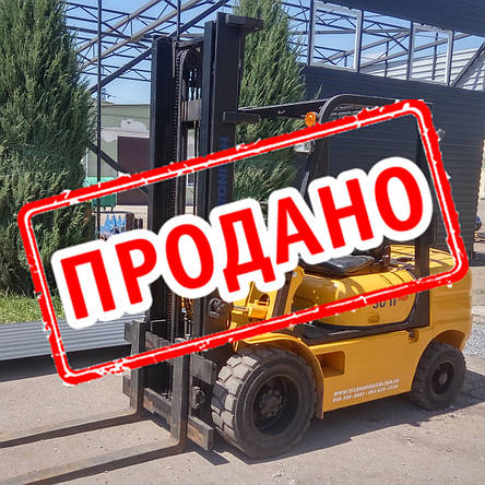Дизельний вилочний навантажувач 3 тонни Hyundai HDF30-2 б/у, фото 2