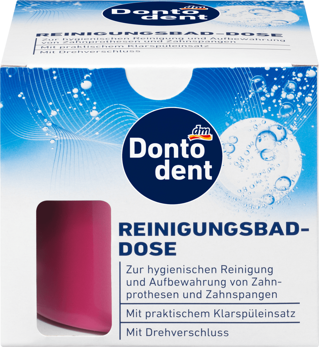 Контейнер для зубних протезів Dontodent Reinigungsbad-Dose, 1 шт.
