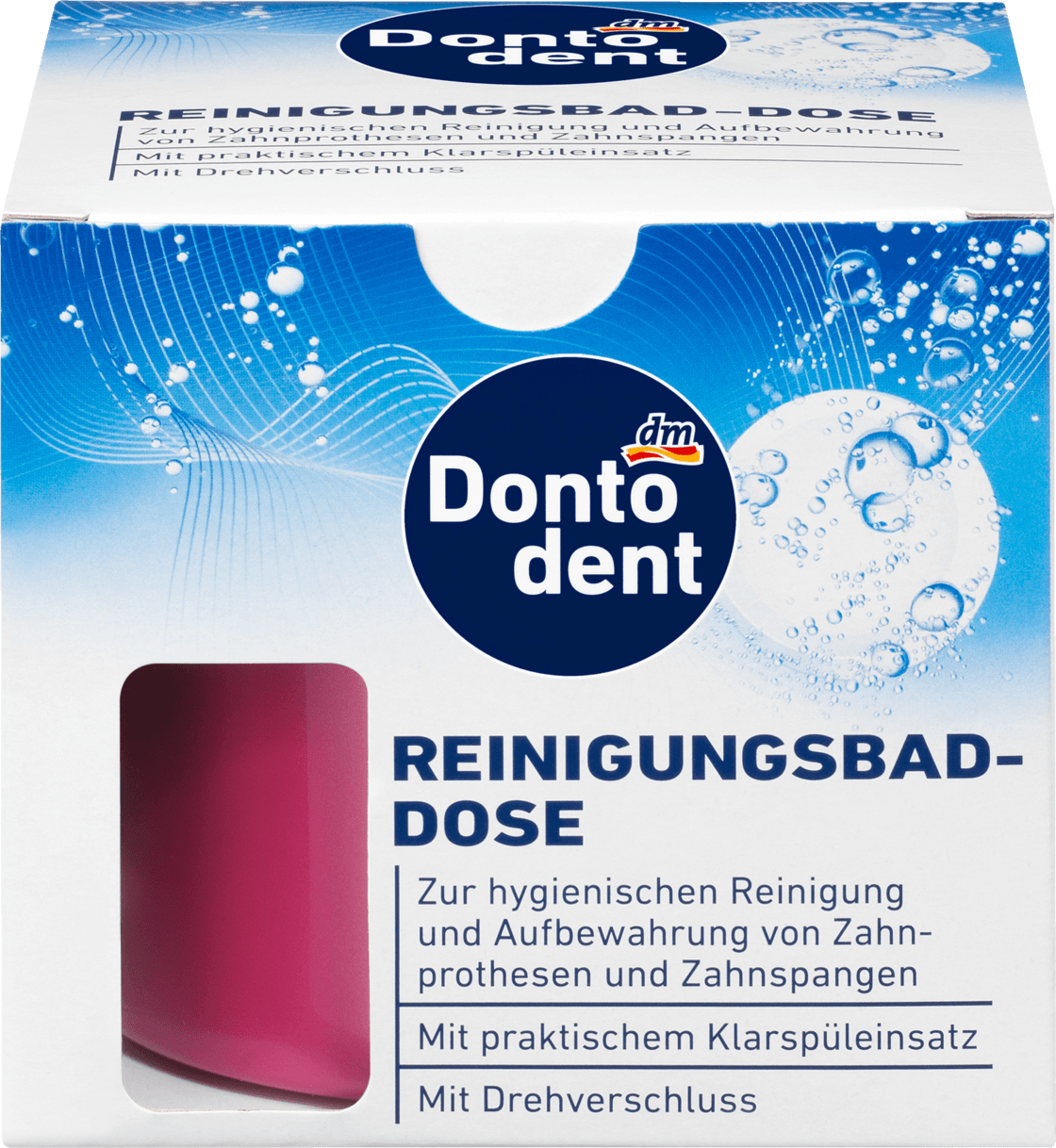 Контейнер для зубних протезів Dontodent Reinigungsbad-Dose, 1 шт., фото 1