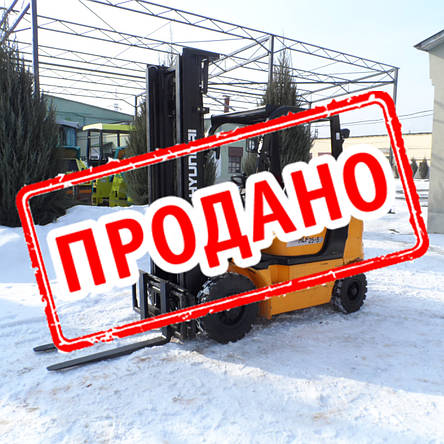 Газовий вилковий навантажувач 2,5 тонни Hyundai HLF25-5 б/у, фото 1