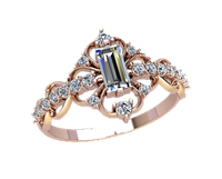 Северное сияние кольцо женское с камнем