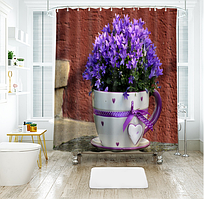 3D Шторка для ванної кімнати 150*180