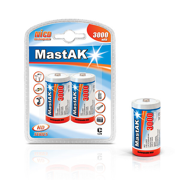 Акумулятор MastAK R14 ( 1,2 v 3000mAh NiCd), фото 1
