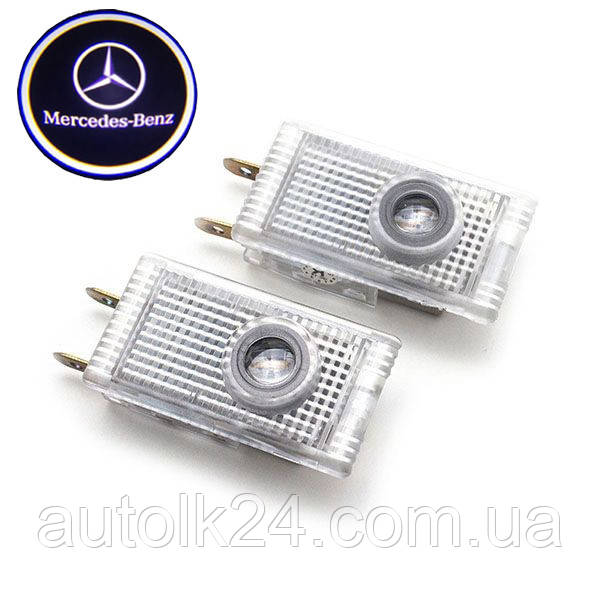 Штатна Led підсвітка двері з логотипом Mercedes W210, Vito, Sprinter, Viano., фото 1