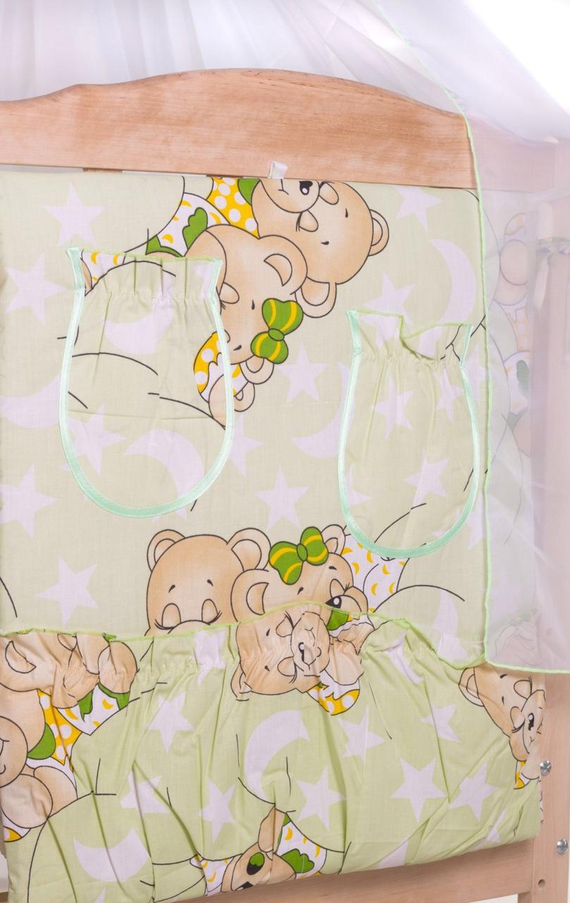 Детская постель Qvatro Gold RG-08 рисунок салатовая (мишки спят) - фото 4 - id-p587590009