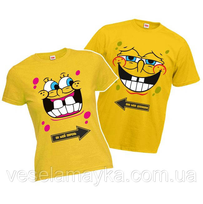Парна футболка "Губка Боб", фото 1