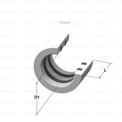 Муфта азбестоцементна САМ-6, d-300, фото 1