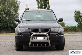 Кенгурятник QT006 (нерж.) - BMW X3 E-83 2003-2010 рр.