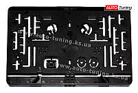 UNLAKS — Рамка під номери американського типу, джип, седан, 31 × 16.5 (cm), Black, RB-0003, фото 2