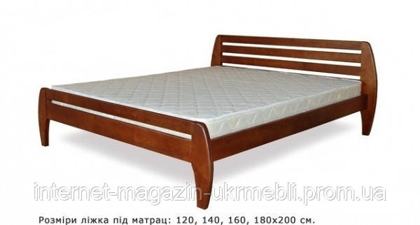 Ліжко 2х спальне Віка 160*200 з дерева, масив