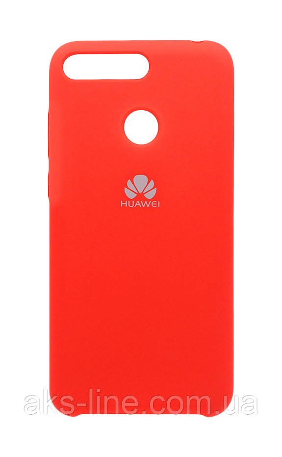 Чехол Silicone Cover Huawei Y7 Prime 2018 (Red) 