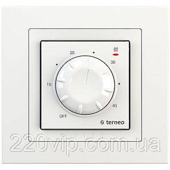 Терморегулятор TERNEO RTP UNIC БІЛИЙ для теплої підлоги термостат тернео, датчик температури підлоги, механічний, фото 1