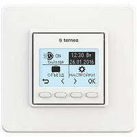 Терморегулятор TERNEO PRO БІЛИЙ програмований для теплої підлоги термостат тернео, датчик температури підлоги