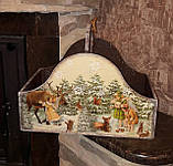 Новорічний ящик, декупаж, дерево і фанера, 29х35х19см, фото 4