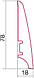 Плінтус Барлінек  Дуб, 78 мм., фото 2