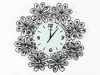 Часы настенные фигурные Magnetic Marguerite Ромашка 46х46х5 см Стекло Металл (14154)