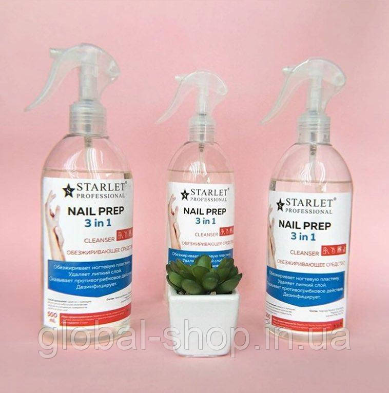 Знежирювач для нігтів Starlet Professional Nail Prep 3 in 1 500ml