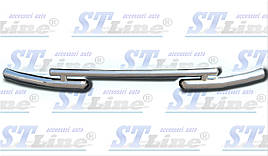 Передня захист ST009 (нерж.) - Hyundai Santa Fe 2 2006-2012 рр ..