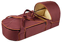 Люлька переноска для новонароджених немовлят Babyroom з твердим дном шоколад Україна