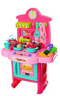 Дитяча ігрова кухня 3830-202 плита посуд продукти звук, світло