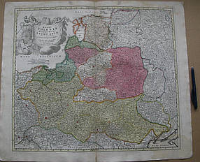 Карта річ Посполита (Польща і Литва) 18 століття