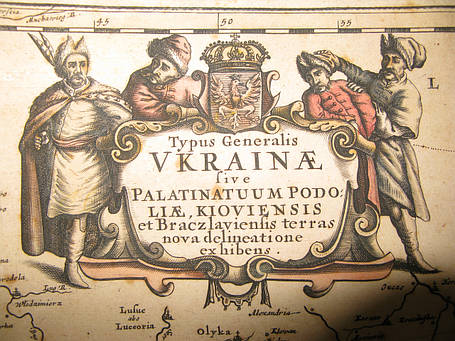 Карта України TYPUS GENERALIS UKRAINAE 17 століття, фото 2