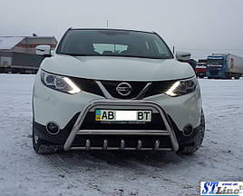 Кенгурятник WT003 (нерж) - Nissan Qashqai 2014+ рр.