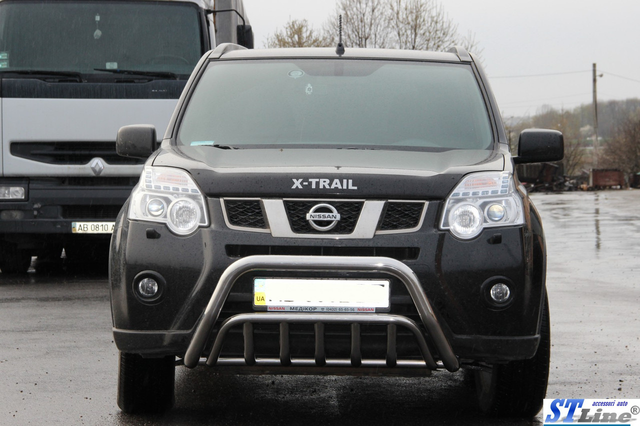 Передня захист WT002 (нерж) - Nissan X-trail T31 2007-2014 рр.