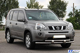 Передня захист ST015/2 (нерж) - Nissan X-trail T31 2007-2014 рр.