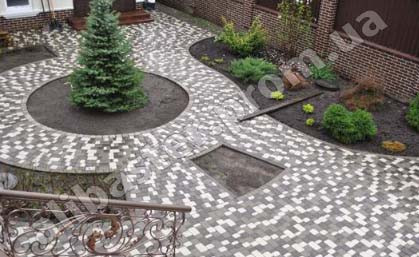 Плитка тротуарна "Старе місто" завод "Золотий мандарин", товщина 60 мм, чорний, фото 1