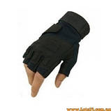 Тактичні рукавички BLACKHAWK без пальців чорні, фото 2