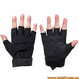 Тактичні рукавички BLACKHAWK без пальців чорні M, фото 6