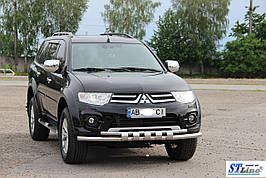 Передня захист ST015 (нерж.) - Mitsubishi L200 2006-2015 рр.