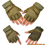 Тактичні рукавички BLACKHAWK без пальців зелені M, фото 8