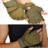 Тактичні рукавички BLACKHAWK без пальців зелені XL, фото 9