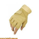 Тактичні рукавички BLACKHAWK без пальців пісочні койот тан XL, фото 5