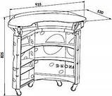 Столик медичний ПАНОК — 2 овальний, фото 4