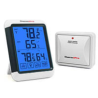 Термогигрометр ThermoPro TP-65A (-20 ~ +70°C; 10~99%; ±1.1°C; ±3%) с удалённым датчиком T° и влажности до 90 м