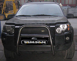 Кенгурятник QT008 (нерж) - Land Rover Freelander II