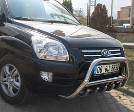 Кенгурятник WT003 (нерж.) - Kia Sportage 2004-2010 рр.