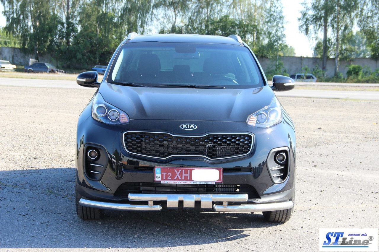 Передня захист ST009-15 (нерж) - Kia Sportage 2015+ рр.